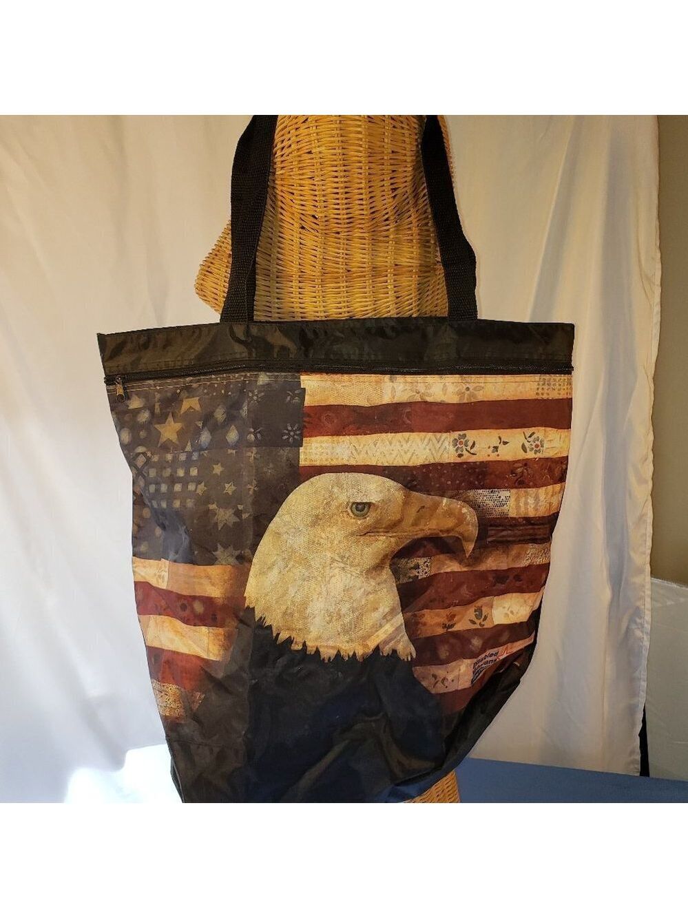 Patriotic Eagle Tote Bag - Perfect for Memorial Day, 4th of July, and Labor Day!